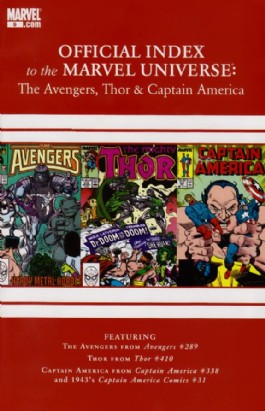Official Index to the Marvel Universe: the Avengers, Thor and Captain America #9