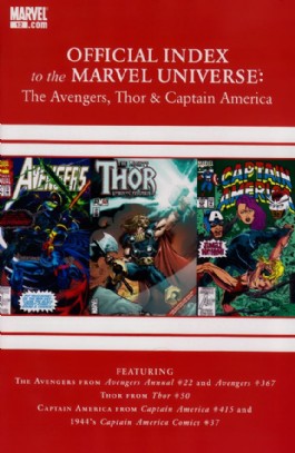 Official Index to the Marvel Universe: the Avengers, Thor and Captain America #12